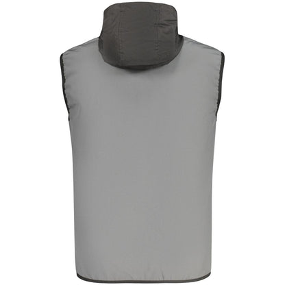 Gray Polyester Men's Vest