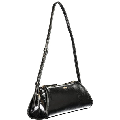 Black Polyurethane Women's Handbag