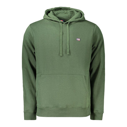 Green Cotton Mens Sweatshirt