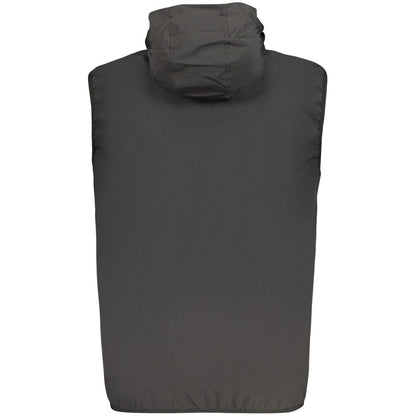 Black Polyester Mens Vest