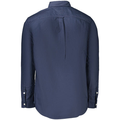 Blue Cotton Men's Shirt