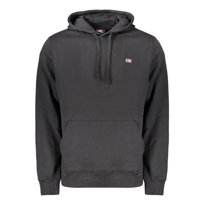 Black Cotton Men's Sweatshirt