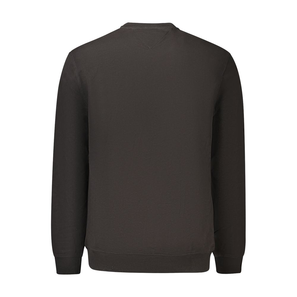 Black Cotton Men's Sweatshirt