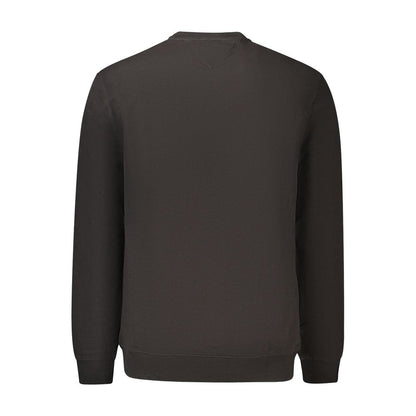 Black Cotton Men's Sweatshirt