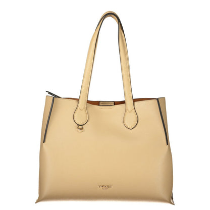 Beige Polyethylene Handbag