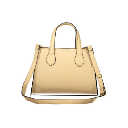 Beige Polyurethane Women's Bag