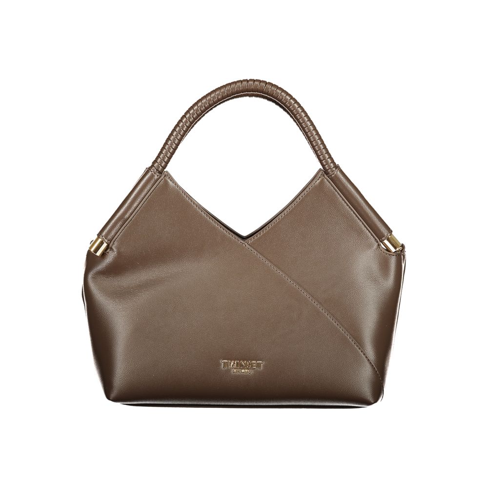 Brown Polyurethane Women's Bag