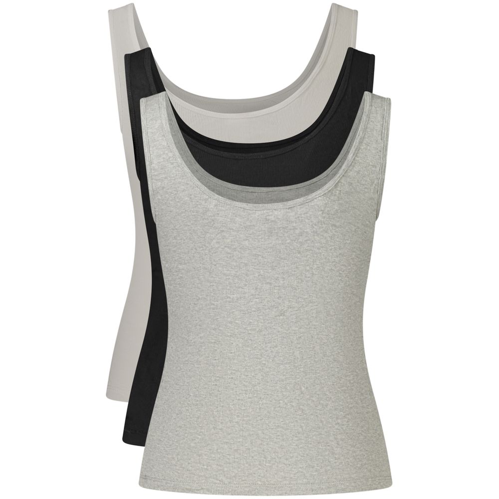 Black Cotton Womens Tank Top