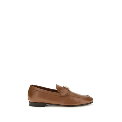 Brown Calf Leather Bos Taurus Slip-On Loafers