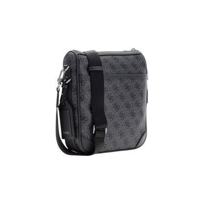 Gray Polyethylene Messenger Bag