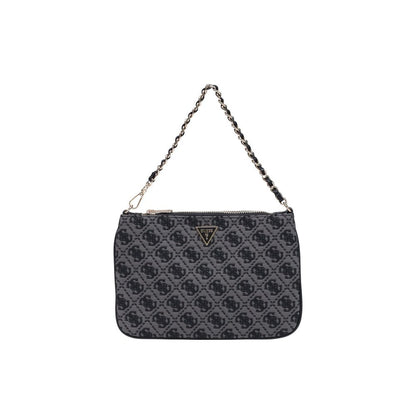Gray Polyester Handbag