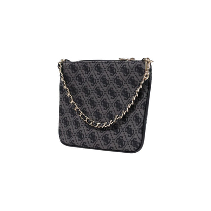 Gray Polyester Handbag