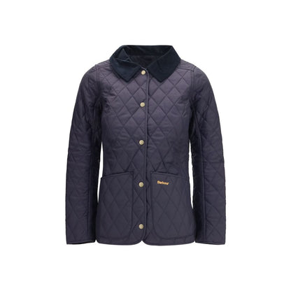 Blue Polyamide Full-Length Jacket