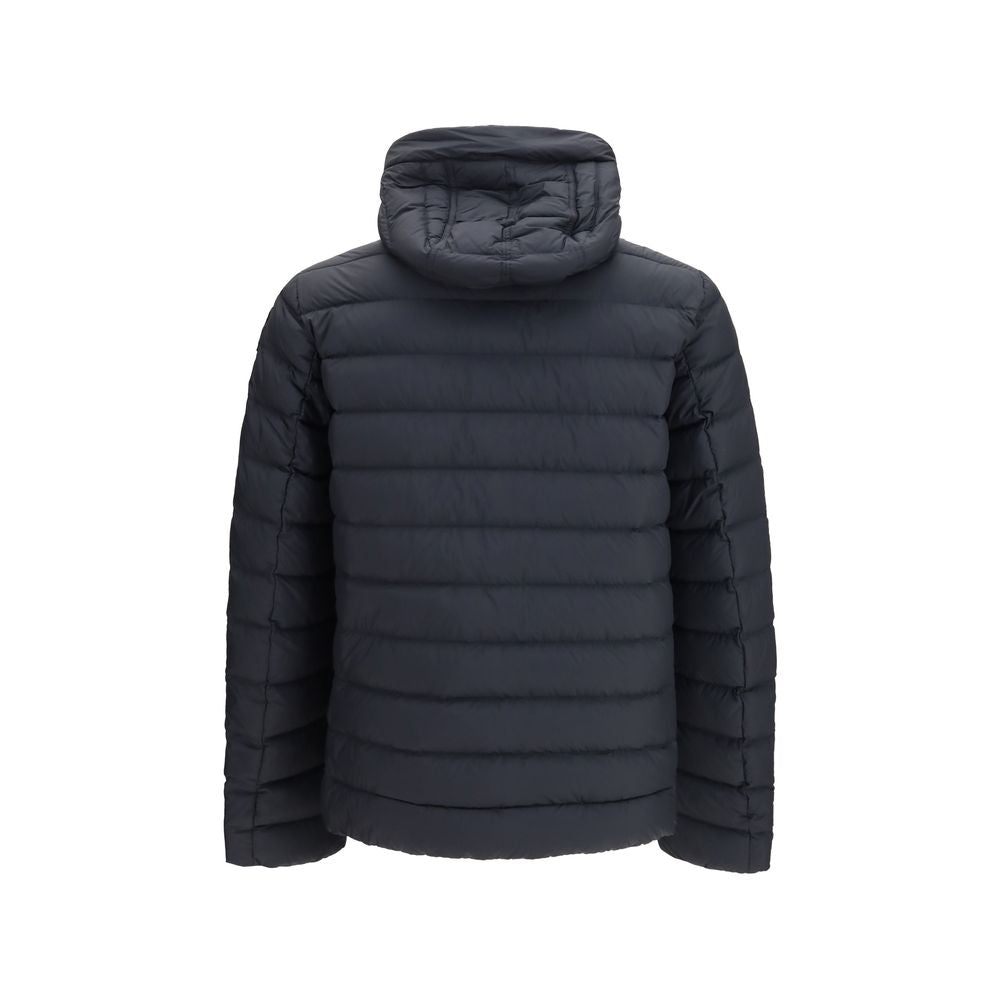 Black Polyamide Full-Length Jacket