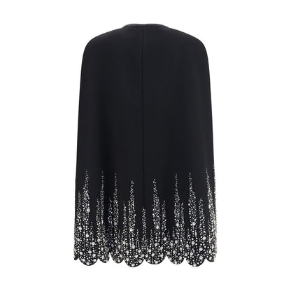 Black Wool Oves Aries Coat