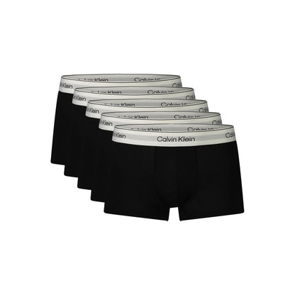 Black Cotton Men's Underwear