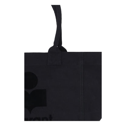 Black Cotton Shoulder Bag