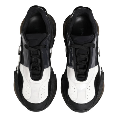White Black Logo Airmaster Sneakers Shoes