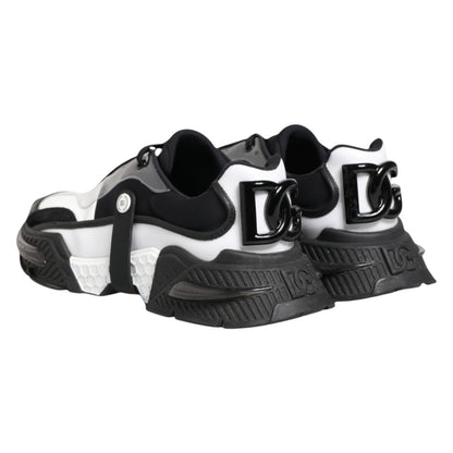 White Black Logo Airmaster Sneakers Shoes