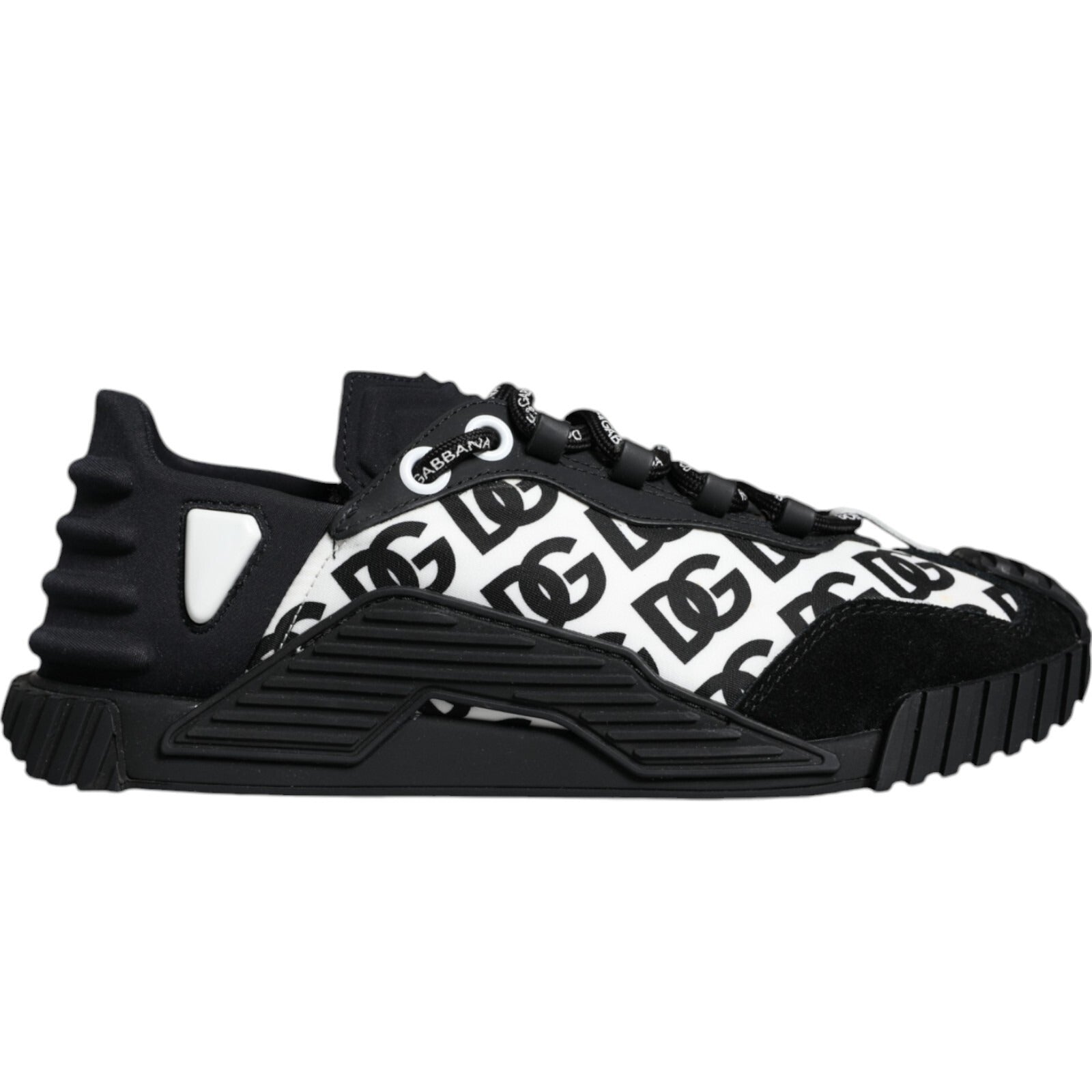 Black Logo Lace Up Low Top NS1 Sneakers Shoes