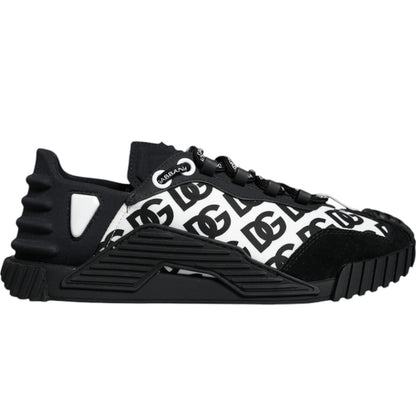 Black Logo Lace Up Low Top NS1 Sneakers Shoes