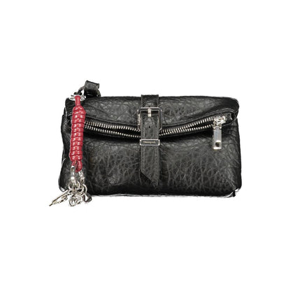 Black Polyurethane Women's Bag