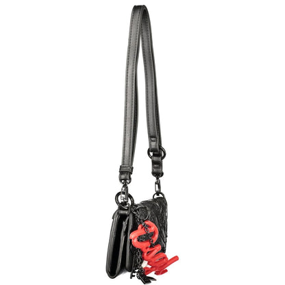 Black Polyurethane Women's Wallet