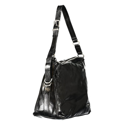 Black Polyurethane Women's Bag