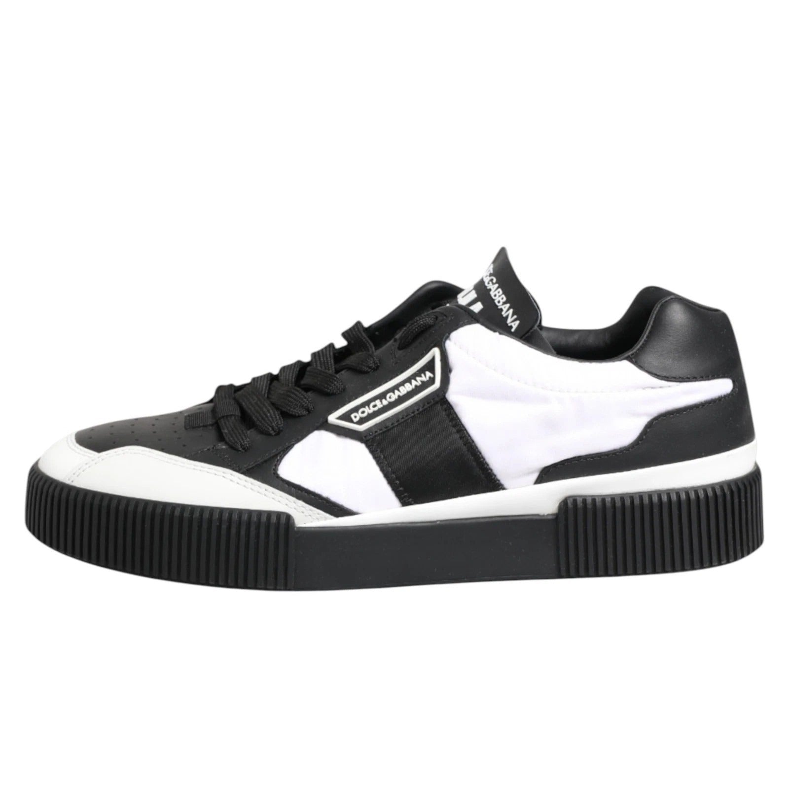 Black White MIAMI Low Top Men Sneakers Shoes