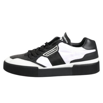 Black White MIAMI Low Top Men Sneakers Shoes