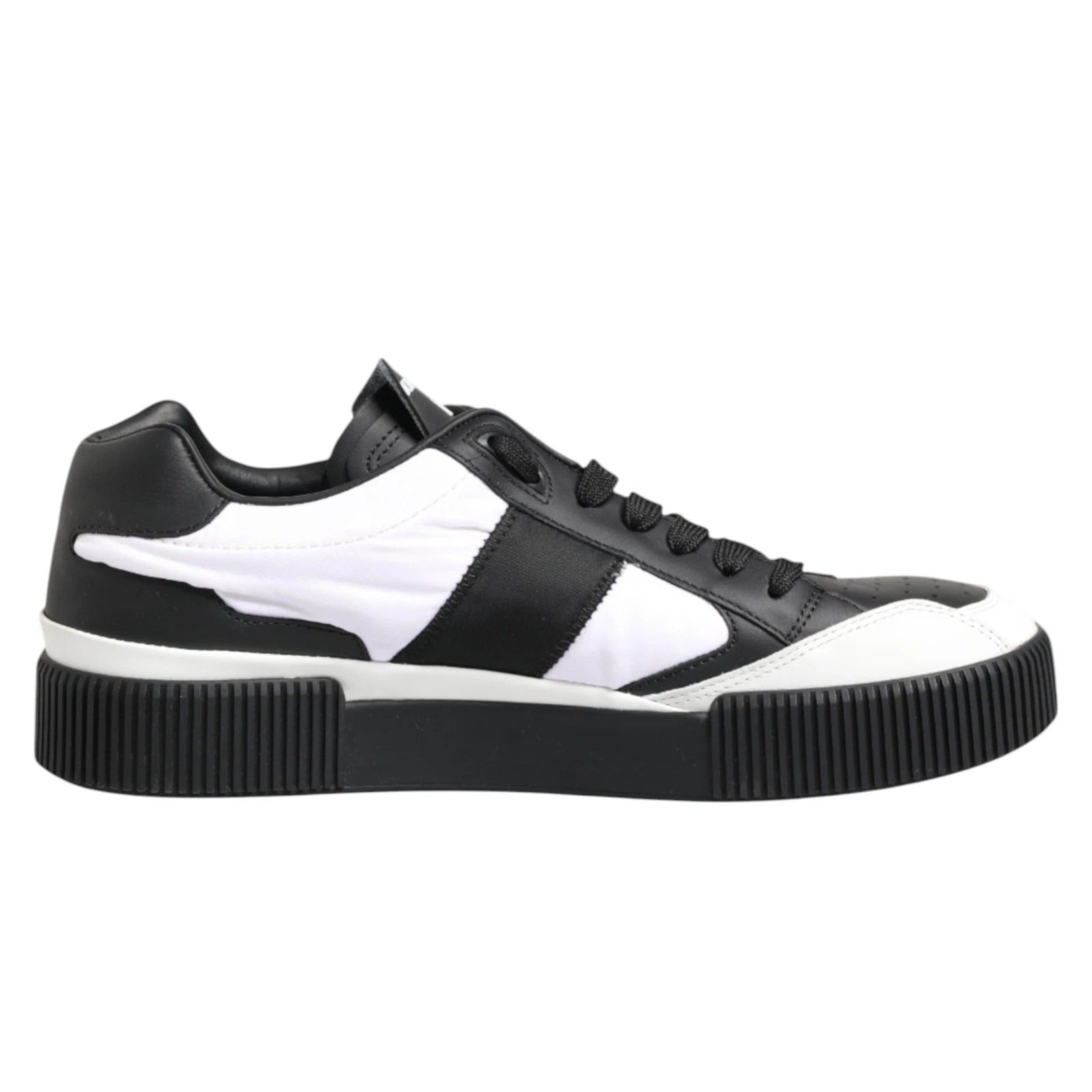 Black White MIAMI Low Top Men Sneakers Shoes