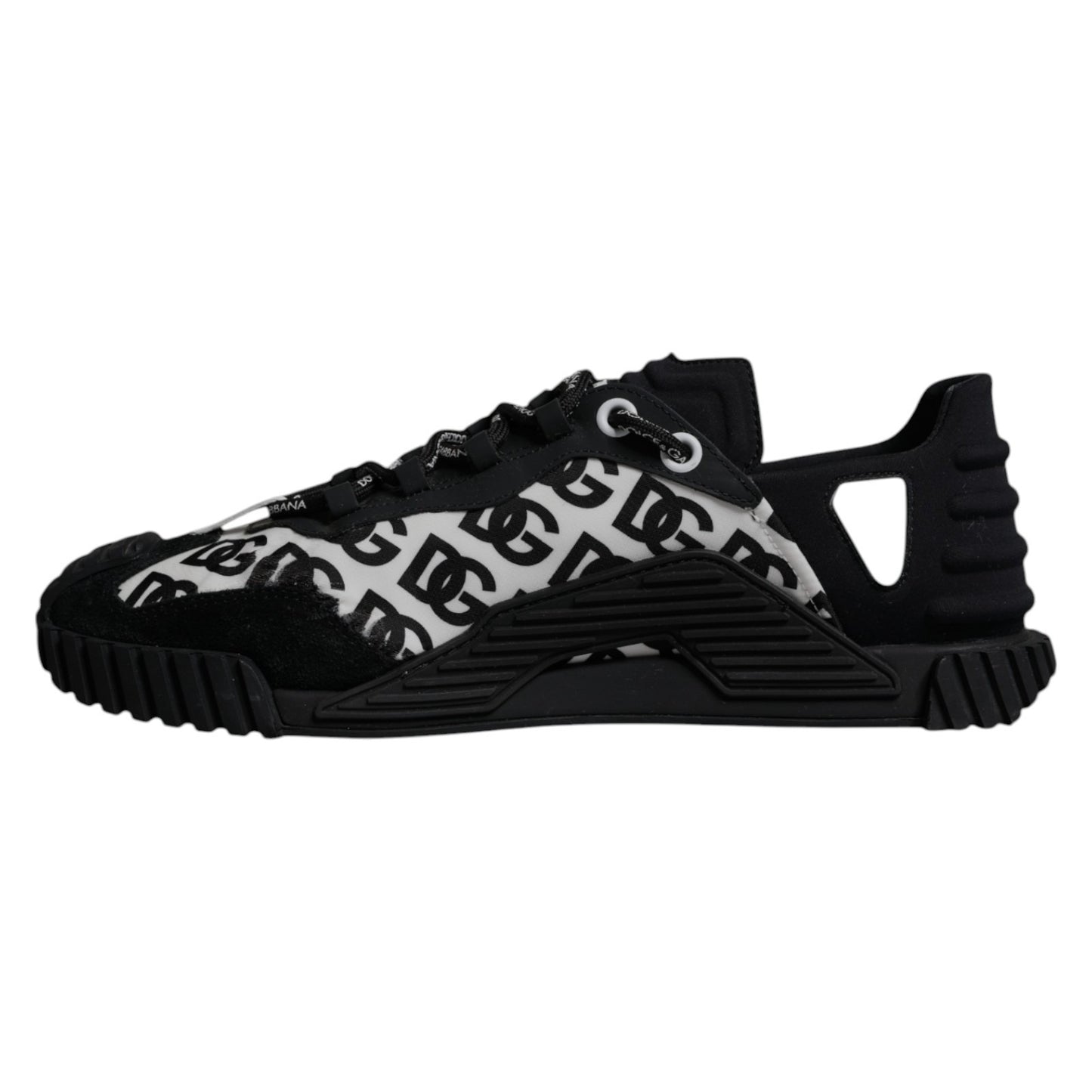 Black Logo Lace Up Low Top NS1 Sneakers Shoes