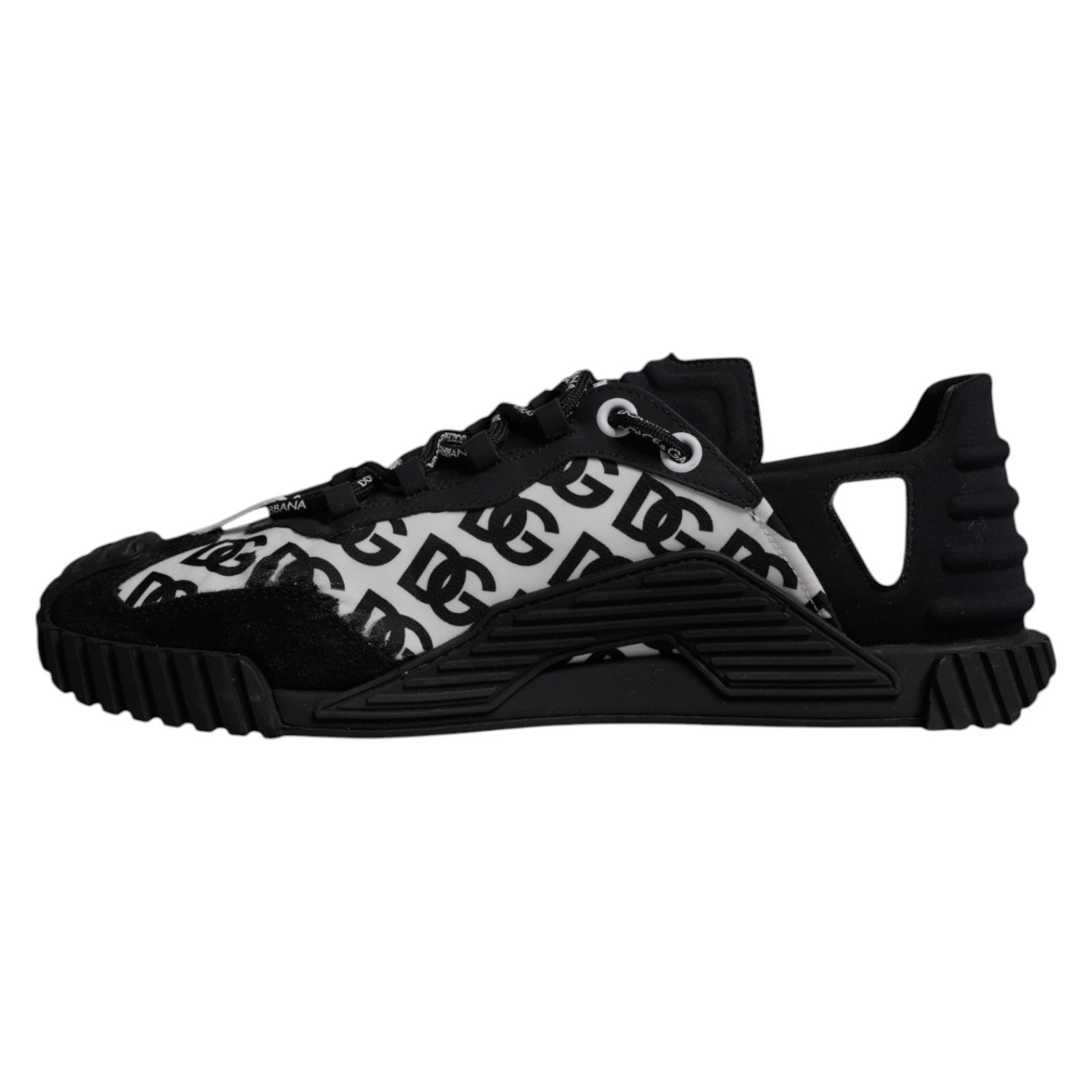 Black Logo Lace Up Low Top NS1 Sneakers Shoes