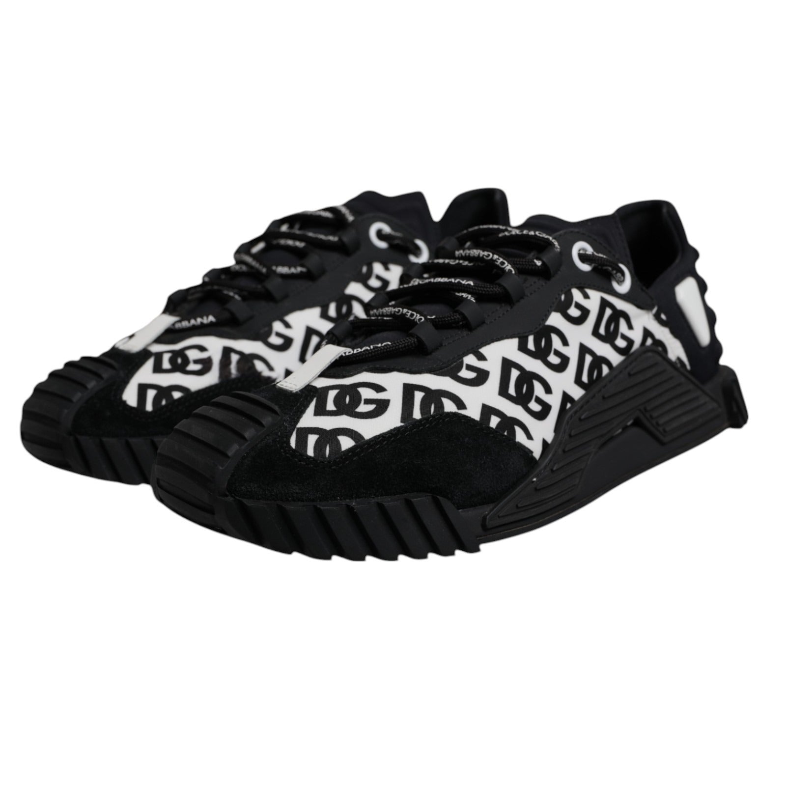 Black Logo Lace Up Low Top NS1 Sneakers Shoes