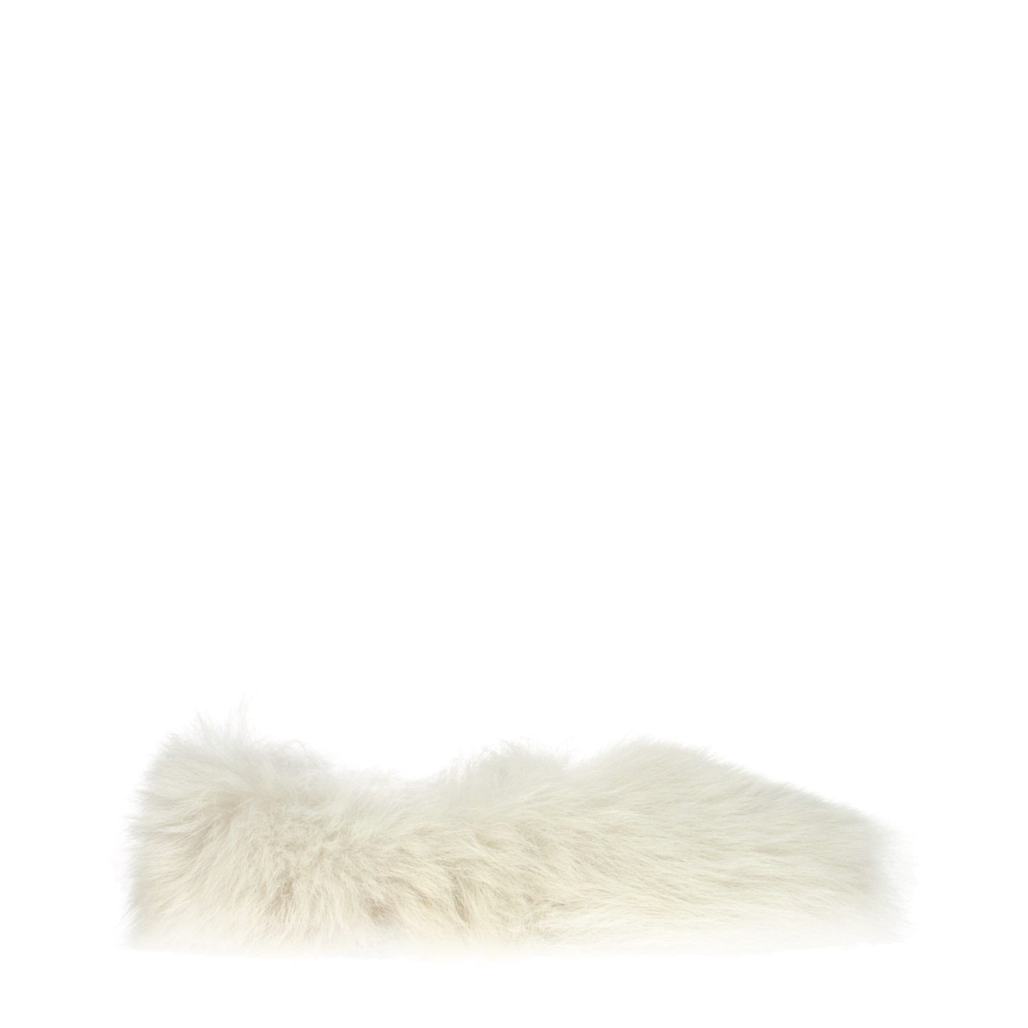 White Fur Slippers