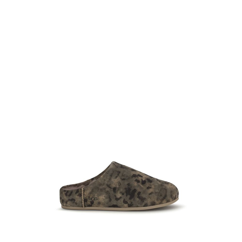 Brown Suede Leather Mules