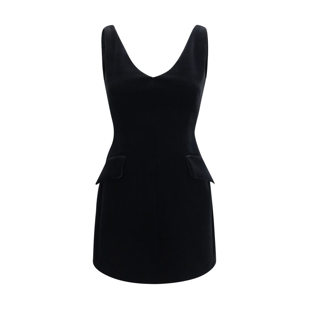 Black Polyester Casual Dress