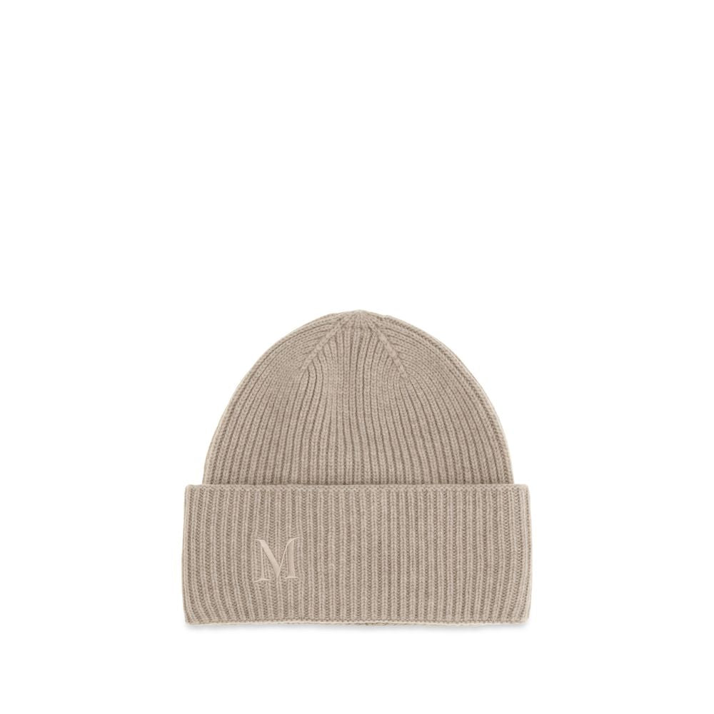 Beige Cashmere Beanie