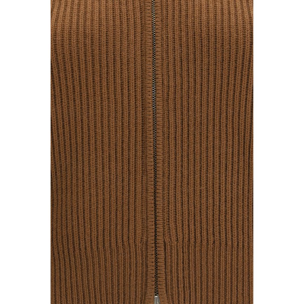 Brown Wool Oves Aries Cardigan