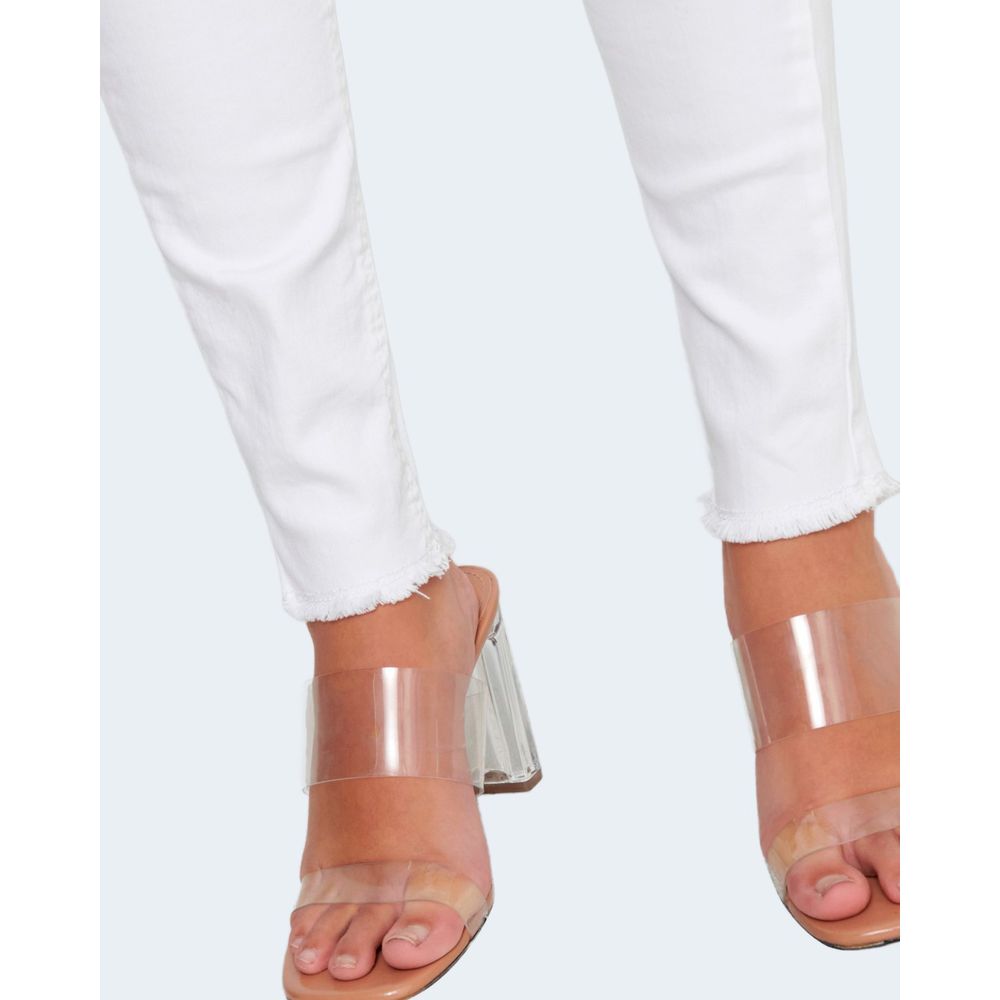 White Cotton Skinny Jeans