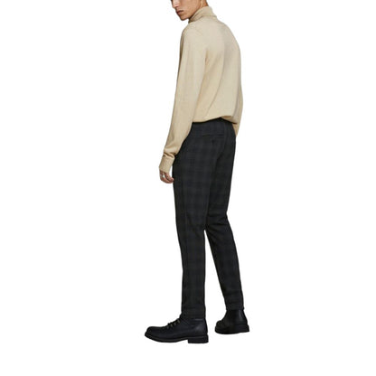 Beige Cotton Turtleneck