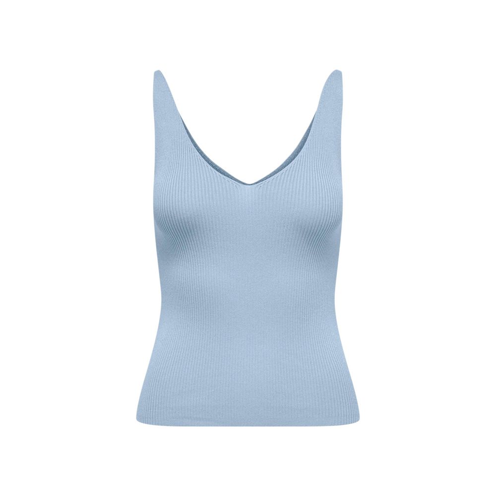 Blue Viscose Tank Tops