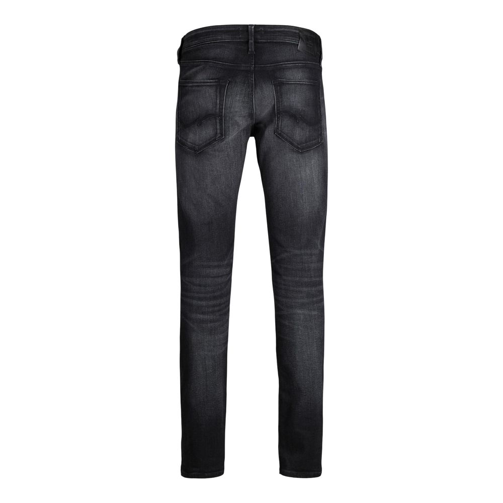 Black Cotton Skinny Jeans