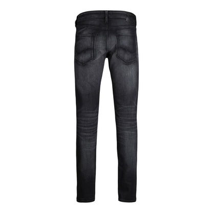 Black Cotton Skinny Jeans