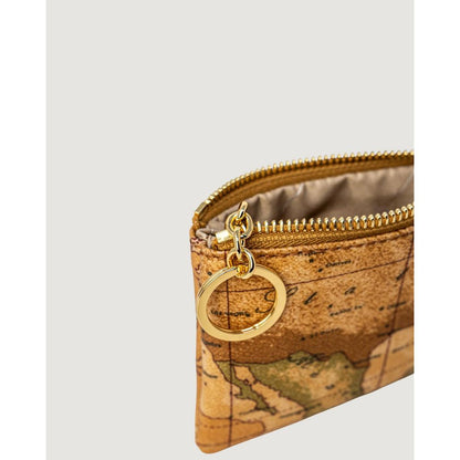 Beige Leather Clutch Bag