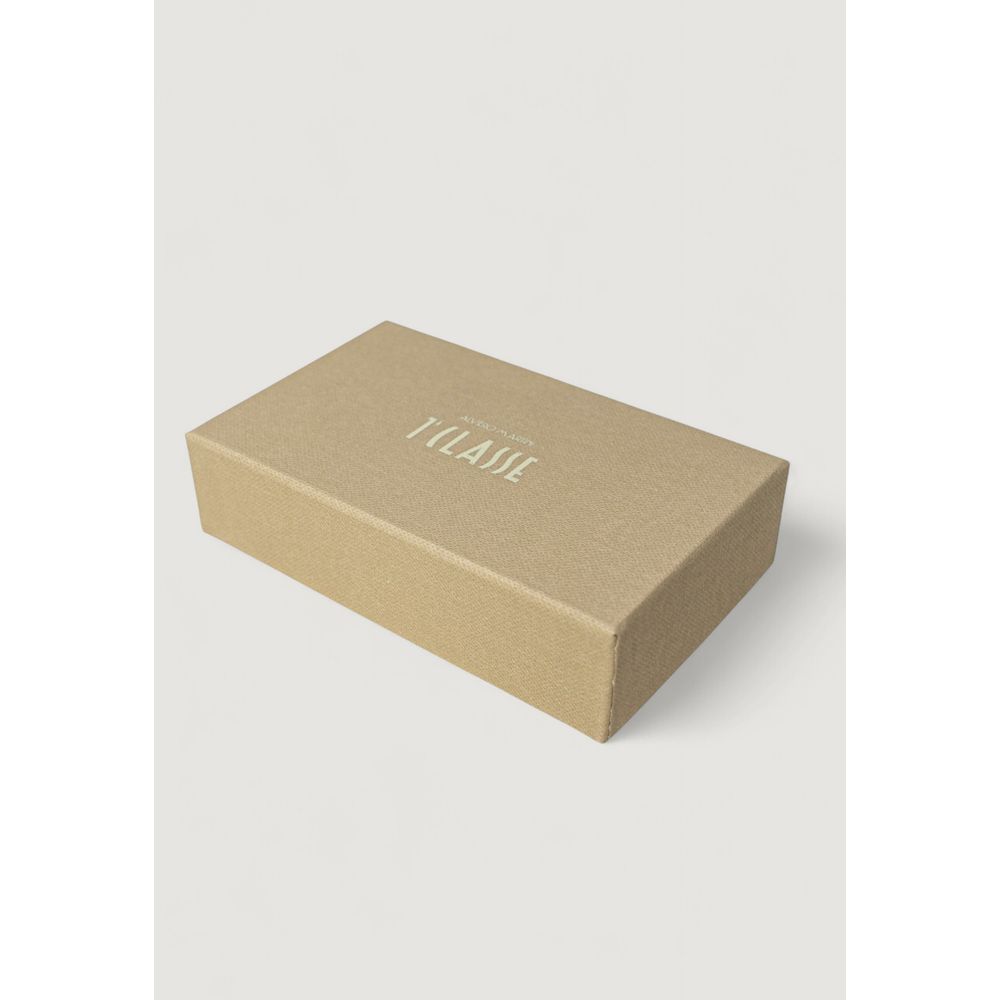 Beige Leather Keychain