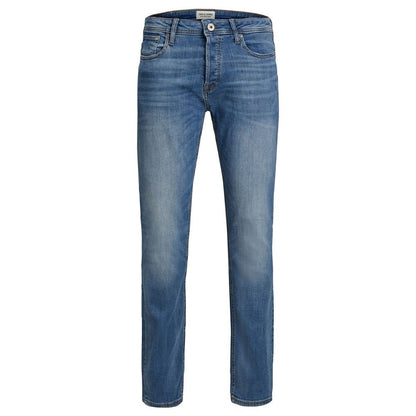 Blue Cotton Skinny Jeans