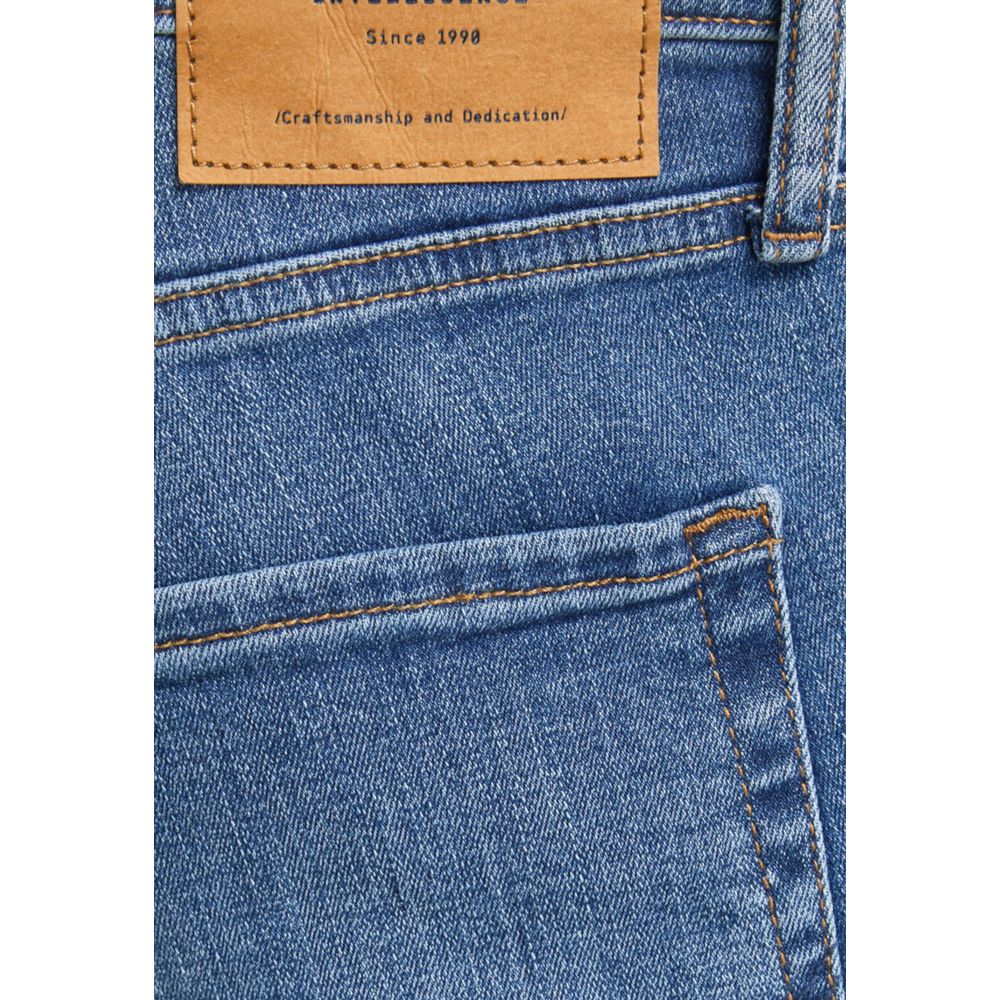 Blue Cotton Skinny Jeans