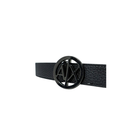 Black Polyester Thin Belt
