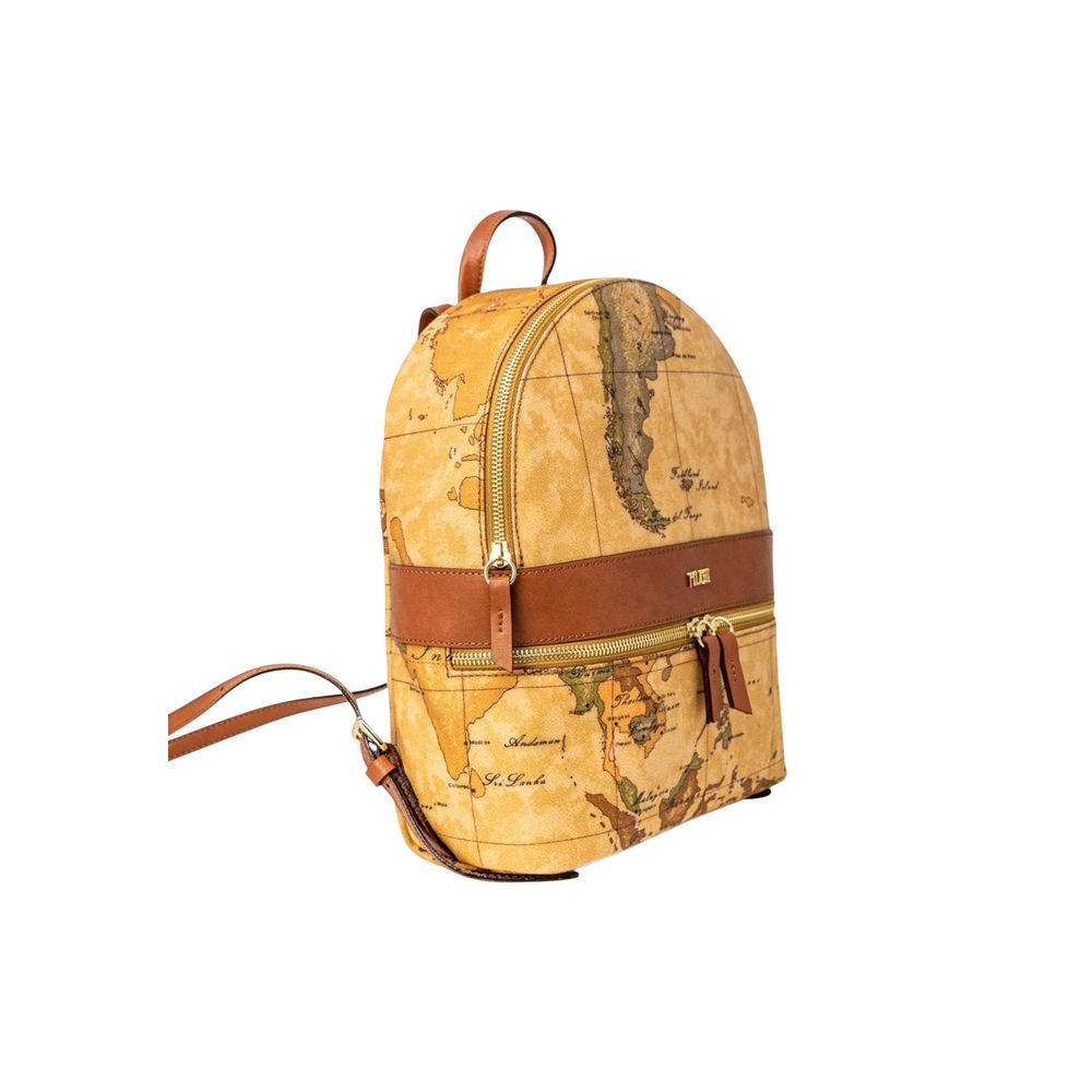 Beige Leather Backpack